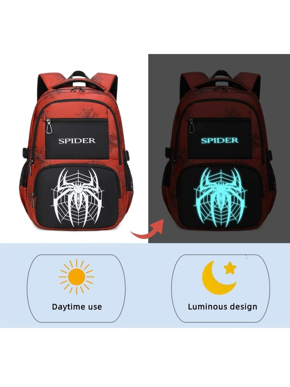 Spider In Web Backpack! - Picture 2 of 4